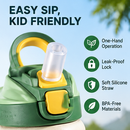 🧭 MYORVIVAO® Little Explorer Kids Adventure Water Bottle – 14oz